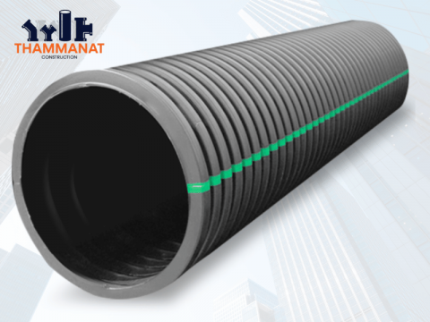 ท่อผนังสองชั้น (ไม่เจาะรู)